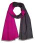 Preview: Scarf Shawl 100% Silk Flannel Pink Lila Anthrazit Dark Grey